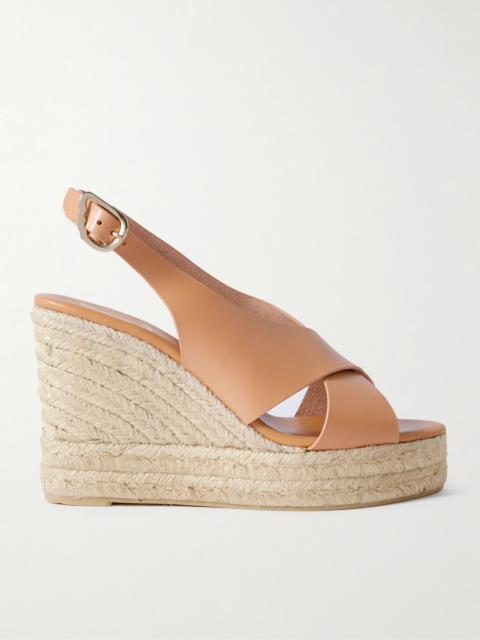 ANCIENT GREEK SANDALS Maria Leather Espadrille Wedge Sandals