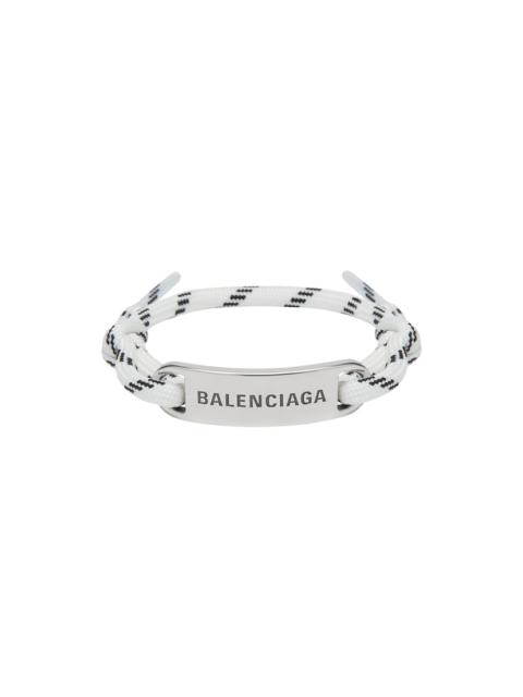 BALENCIAGA Plate Bracelet in White