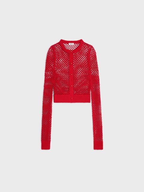 CELINE cardigan IN cotton crochet