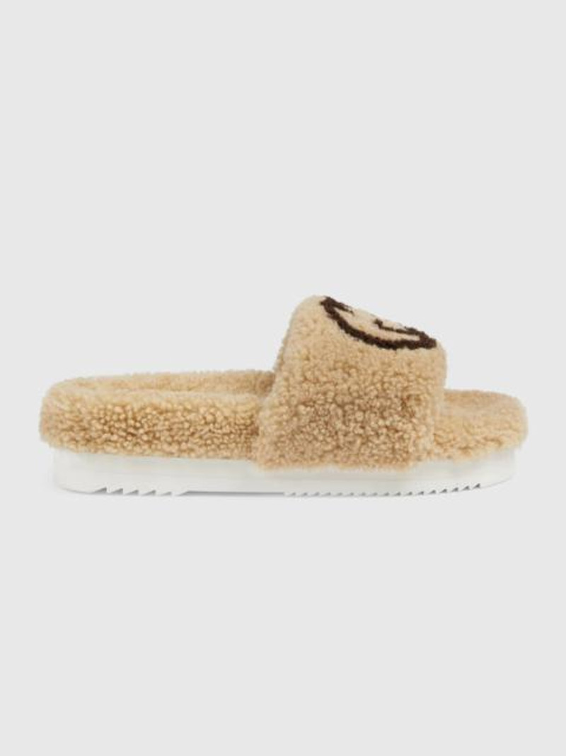 Women's slide sandal with Interlocking G - 1
