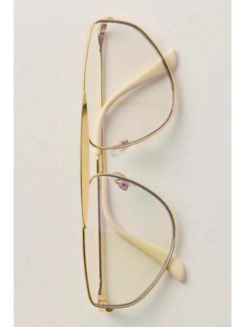 FREE PEOPLE Linden Aviator Blue Light Glasses