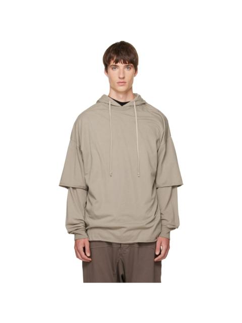 Rick Owens DRKSHDW Gray Tower Tommy Hustler Hoodie