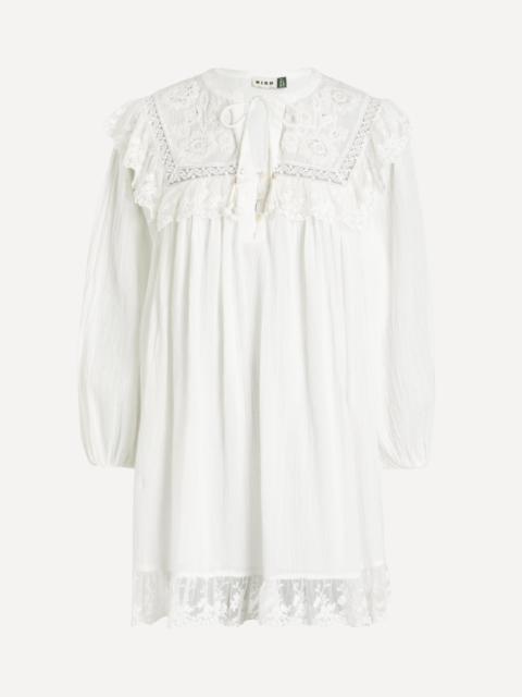 RIXO Inez Ivory Cotton Mimi Dress