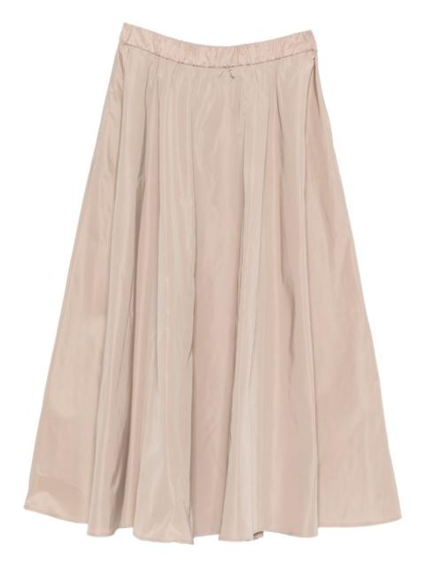 Aspesi pleated taffeta skirt