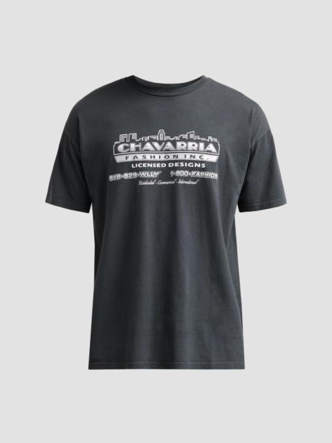 WILLY CHAVARRIA Men's Chavarria Licensed Designs Crewneck T-Shirt - Pirate Black