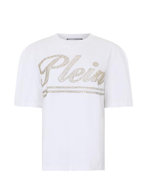 PHILIPP PLEIN logo-strass T-shirt