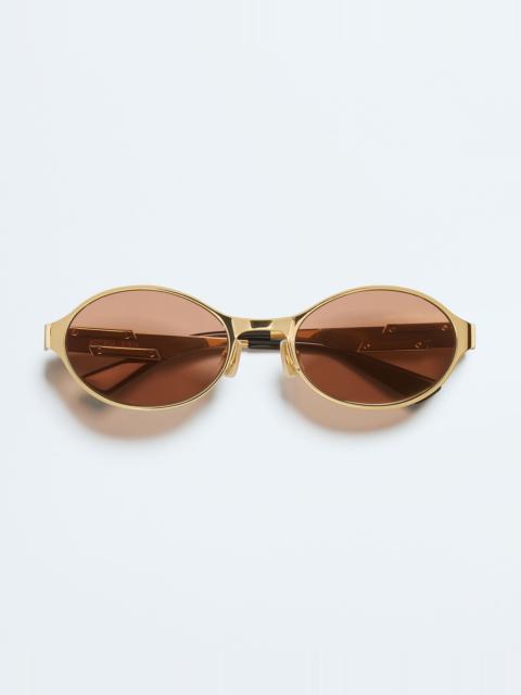 Bottega Veneta Dash Oval Sunglasses