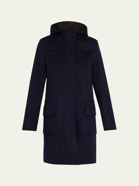 AKRIS Duffle Reversible Hooded Coat