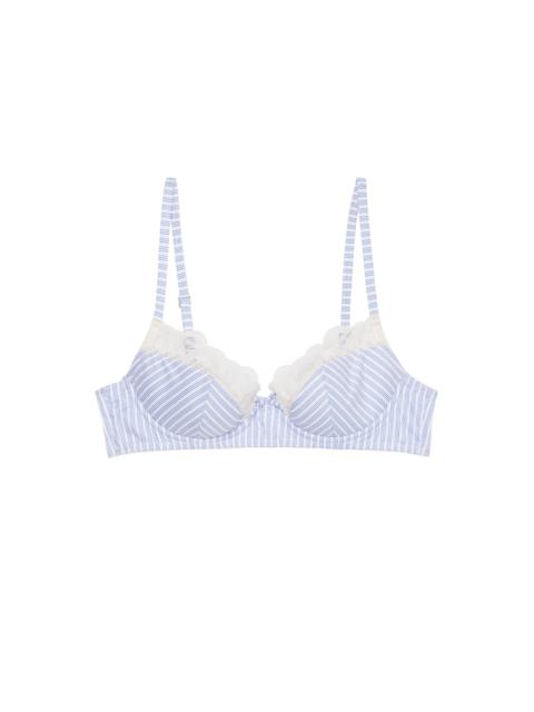 Fleur du Mal Hampton Poplin Demi Bra