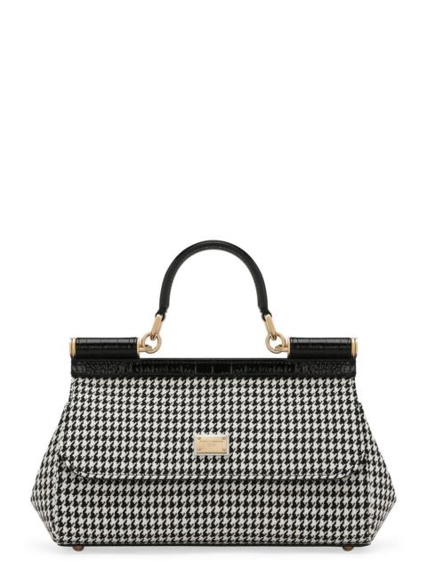 Dolce & Gabbana Elongated Sicily Bag - Houndstooth