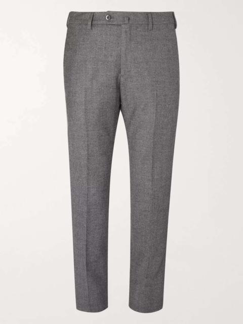 Grey Slim-Fit Puppytooth Virgin Wool and Cashmere-Blend Trousers