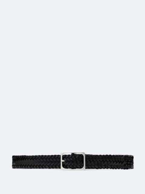 ALLSAINTS CHARLES WOVEN LEATHER BELT