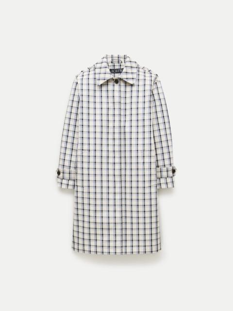 J.CREW Soho car coat in plaid double-faced cotton
