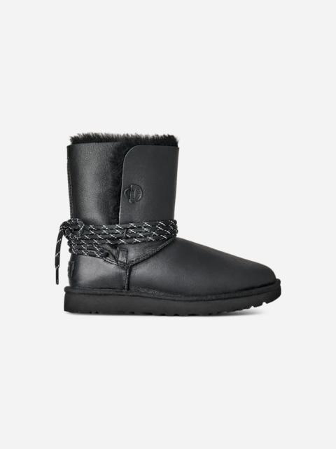 UGG ® Women's Bailey Tie Leather Sheepskin Classic Boots in Black