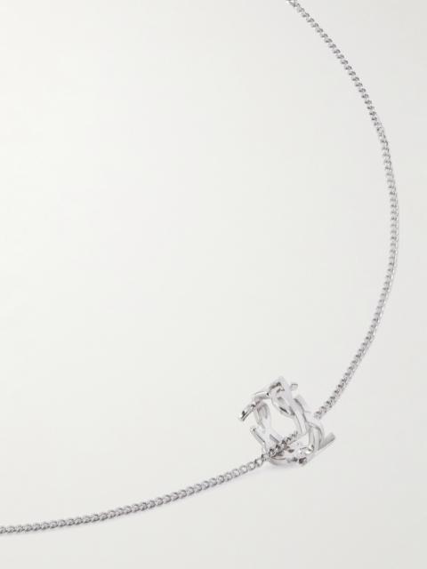 SAINT LAURENT Silver-Tone Chain Necklace