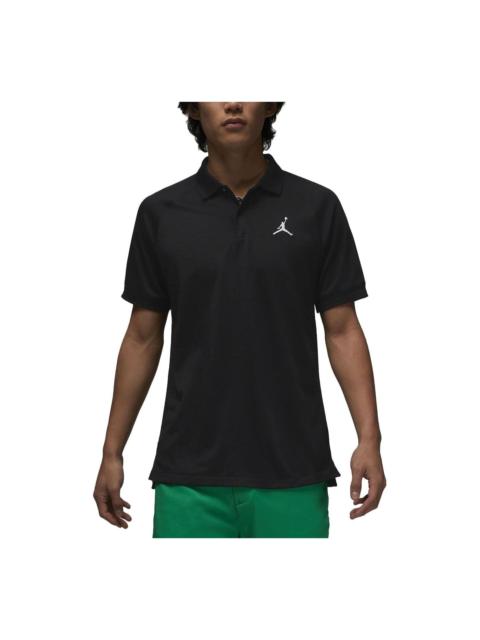Air Jordan Golf Polo Lapel T-Shirt 'Black' DZ0541-010