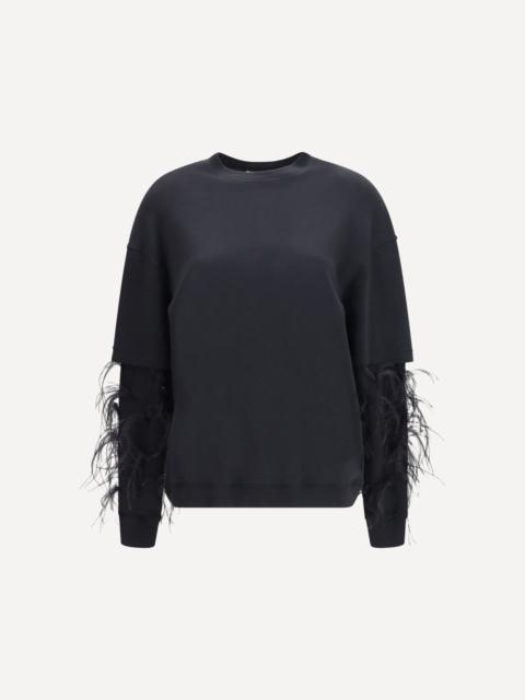 DARKPARK Troy double-sleeve feather Top