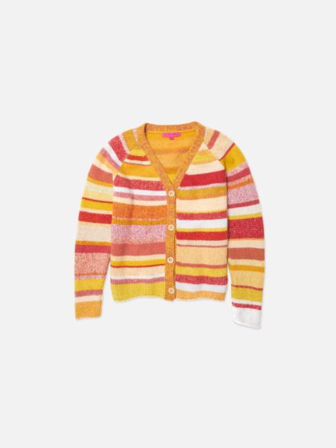 The Elder Statesman STRIPE SUPER SOFT WOMEN'S CARDI