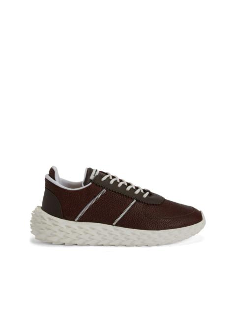 Urchin panelled leather sneakers