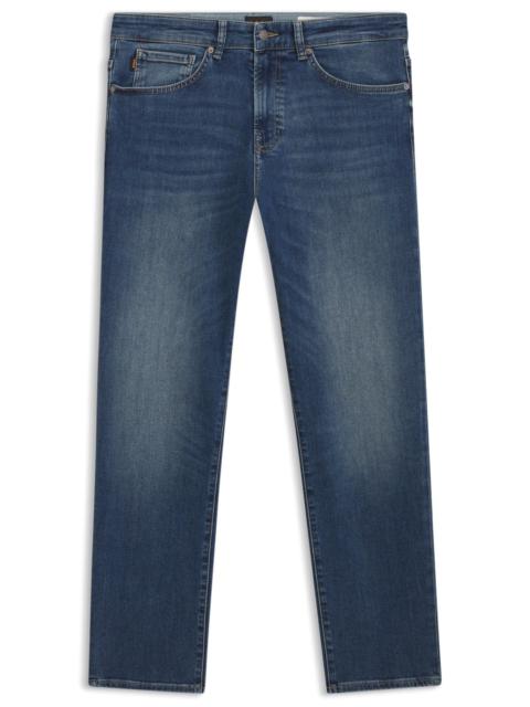BOSS MAINE REGULAR-FIT JEANS IN BLUE SUPER-STRETCH DENIM