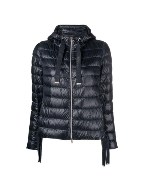 hooded quilted jacket