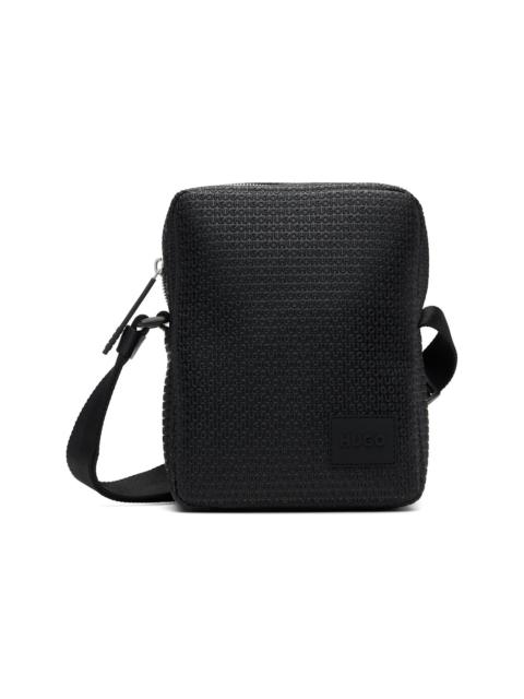 HUGO Black Embossed-Logo Bag