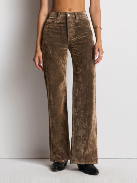 RE/DONE High Rise Wide Leg - Beige Flock