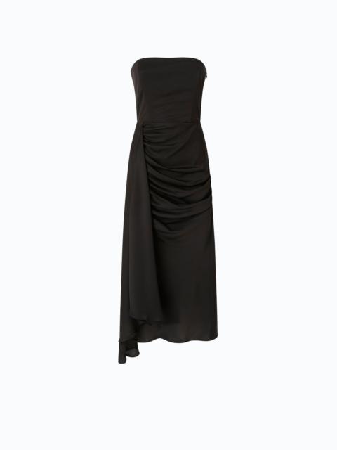 PINKO SLEEVELESS SATIN MIDI DRESS