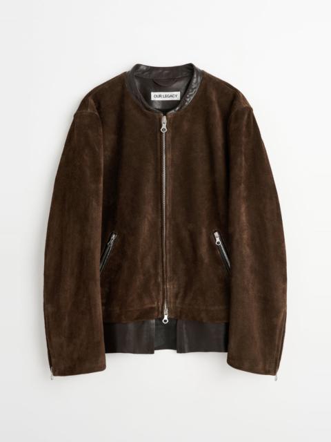 Our Legacy Drift Jacket Wenge Brown Wet Suede