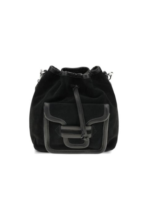 Pierre Hardy maxi Alpha Day drawstring flap leather bucket bag