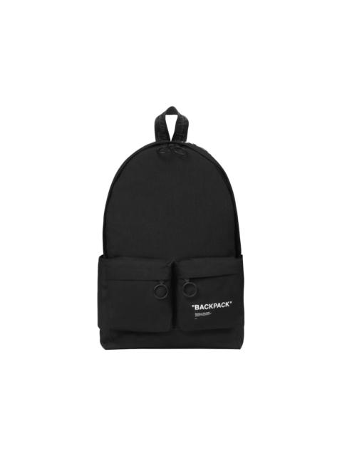 Off-White OFF-WHITE Slogan-Print Backpack Black/White