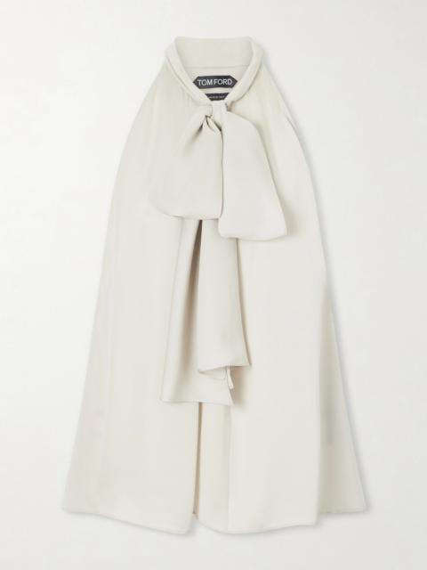 TOM FORD Halterneck Silk-georgette Blouse