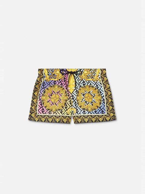 VERSACE Fendace Gold Baroque Short Swim Shorts