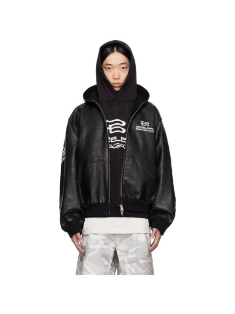 BALENCIAGA Black AI Generated Leather Jacket
