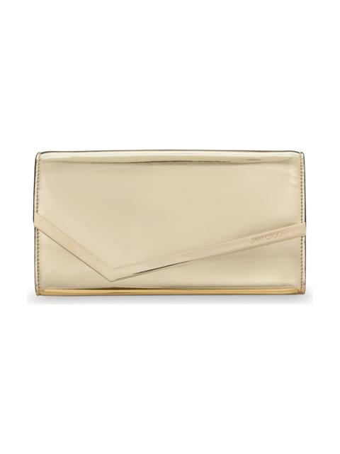 JIMMY CHOO Emmie Metallic Leather Clutch