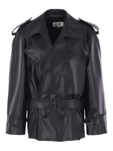 MM6 Maison Margiela leather jacket