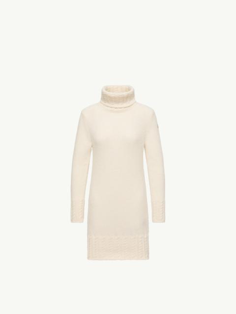 Moncler Alpaca Blend Knit Turtleneck Dress