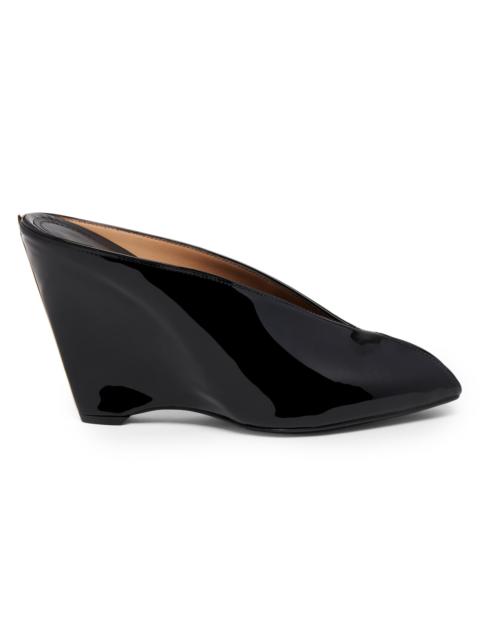 FERRAGAMO Women's Alicia 95MM Patent Leather Wedge Mules - Nero