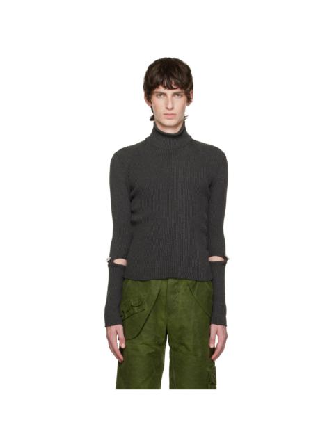 Solitude Studios Gray Detached Turtleneck