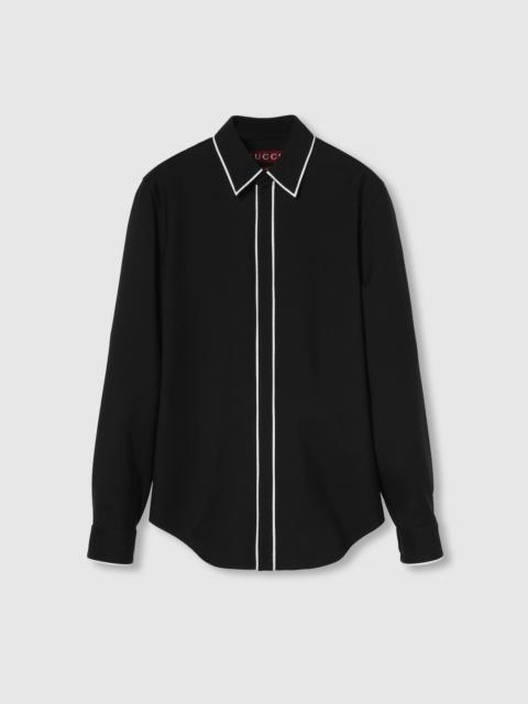 GUCCI Wool gabardine shirt