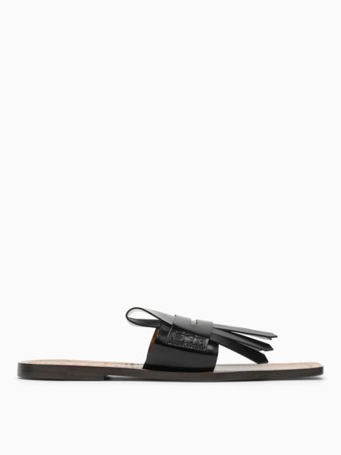 Marni Black leather Bambi sandal