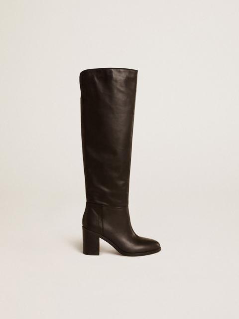 Vivienne knee-high boots in black leather