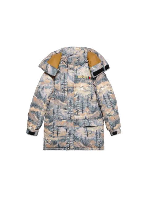 GUCCI Gucci x The North Face Padded Jacket Forest Print