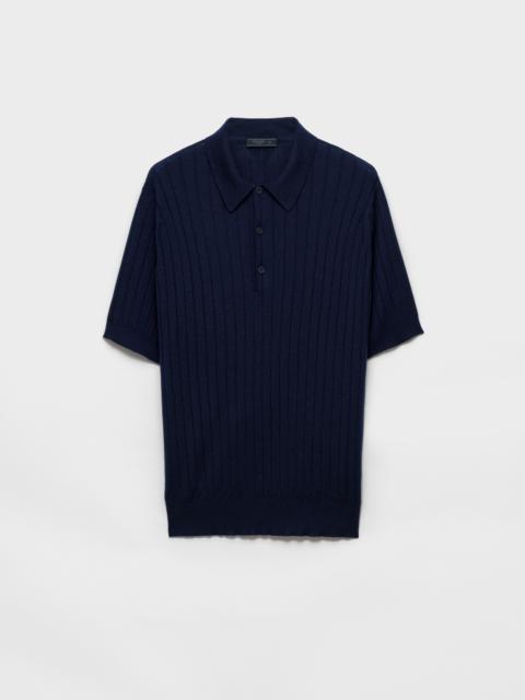 Prada Cashmere and silk polo shirt