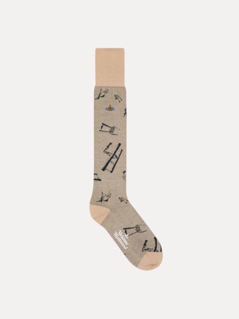 Vivienne Westwood DEER CHAIR HIGH SOCK