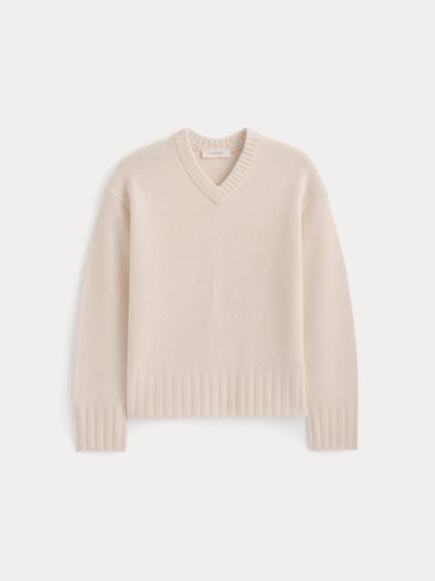 EVERLANE V-NECK SWEATER IN EXTRAFINE LUXE MERINO