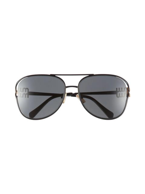 58mm Pilot Sunglasses