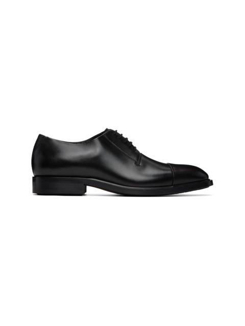 BOSS Black Cap-Toe Leather Derbys