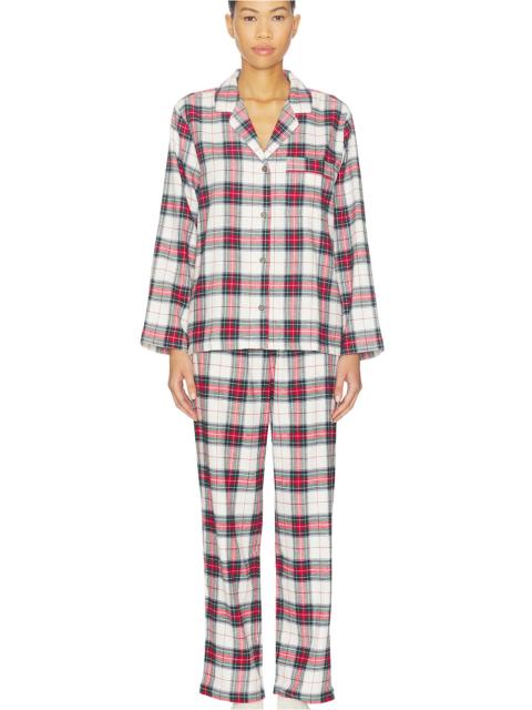 eberjey Flannel Long Pj Set