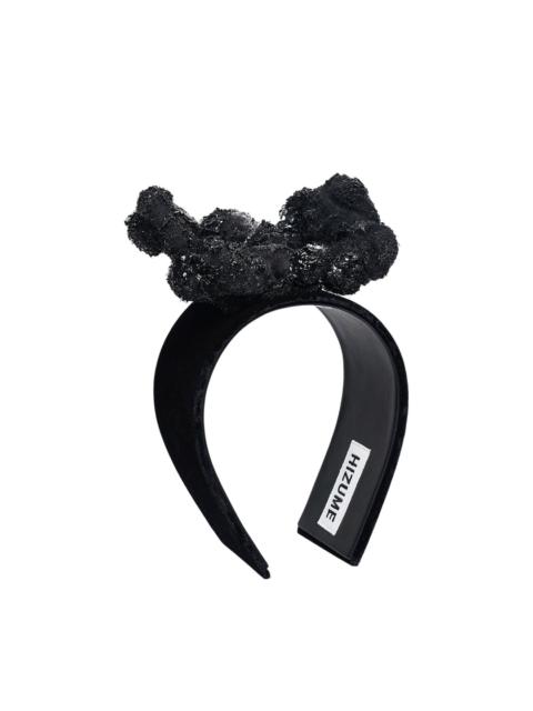 Comme Des Garçons Black Embellished Bow Headband